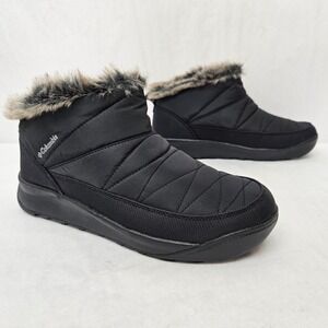 Columbia Minx Xtra Shorty Winter Boots BK6266-010 Black Gray Womens‎ Size 9 Wide